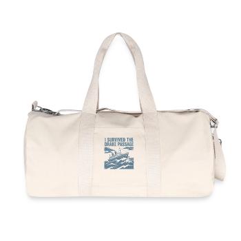 J’ai franchi le passage en Antarctique - Sac de sport en toile recyclée Stanley/Stella - blanc naturel - Devant