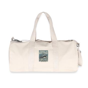 J’ai franchi le passage en Antarctique - Sac de sport en toile recyclée Stanley/Stella - blanc naturel - Devant