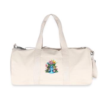 Kaléidoscope de la cascade de fleurs - Sac de sport en toile recyclée Stanley/Stella - blanc naturel - Devant