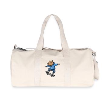 Capybara Skateboard - Sac de sport en toile recyclée Stanley/Stella - blanc naturel - Devant
