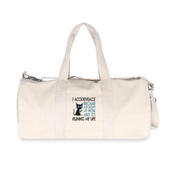 Colleague, Employee, Work, Stress, Work Stress - Recycled Canvas Sports Bag by Stanley/Stella - natural - Front