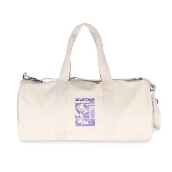 Guitar Player Rock Guitarist Streetwear Musician - Recycled Canvas Sports Bag by Stanley/Stella - natural - Front