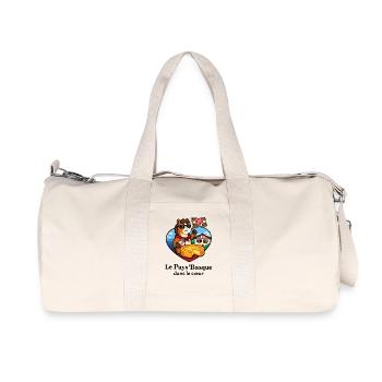 Basque Country in the Heart Pottok Basque Cake - Recycled Canvas Sports Bag by Stanley/Stella - natural - Front