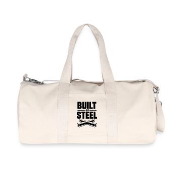 Built of Steel - Recycled Canvas Sports Bag by Stanley/Stella - natural - Front