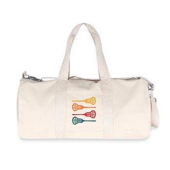 Lacrosse Stick Lacrosse - Recycled Canvas Sports Bag by Stanley/Stella - natural - Front
