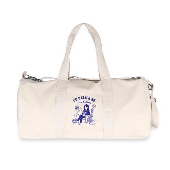 Je préfère être crochet amateur de tricot - Sac de sport en toile recyclée Stanley/Stella - blanc naturel - Devant