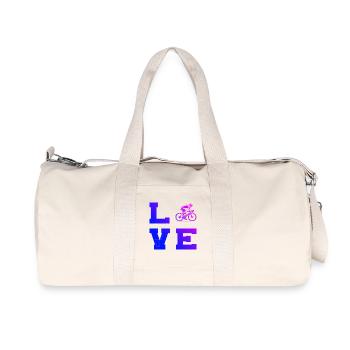 Road Bike Vibes for Road Bike - Recycled Canvas Sports Bag by Stanley/Stella - natural - Front