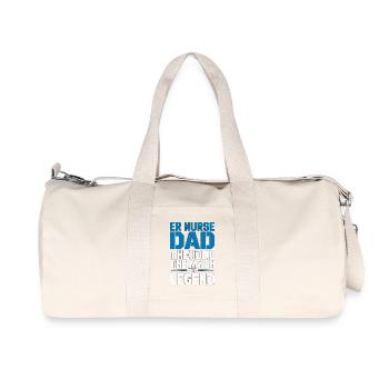 Infirmière aux urgences Papa L’idole Le mythe L’infirmière de première ligne - Sac de sport en toile recyclée Stanley/Stella - blanc naturel - Devant