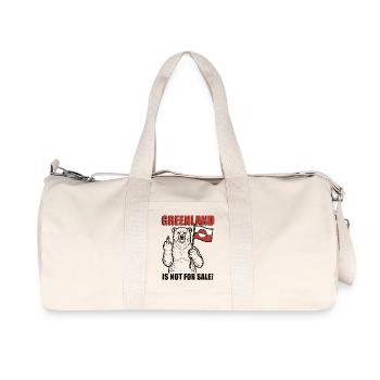 Le Groenland n’est pas à vendre - Sac de sport en toile recyclée Stanley/Stella - blanc naturel - Devant