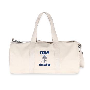 Mountain chairlift team - Recycled Canvas Sports Bag by Stanley/Stella - natural - Front