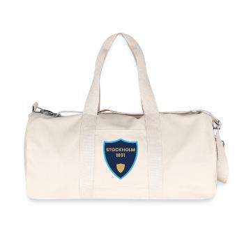 Stockholm 1891 Shield Design - Recycled Canvas Sports Bag by Stanley/Stella - natural - Front