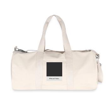 Everything on quiet – less noise, more feeling - Recycled Canvas Sports Bag by Stanley/Stella - natural - Front