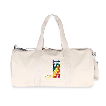 ÉDITION LIMITÉE 1986 40 ANS 40E ANNIVERSAIRE - Sac de sport en toile recyclée Stanley/Stella - blanc naturel - Devant