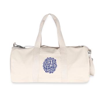 Es ist ein guter Tag, um lustige Häkelliebhaber zu häkeln - Recycelte Canvas-Sporttasche von Stanley/Stella - Naturweiß - Vorne