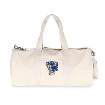 Cheer Hoop Blue Bow - Recycled Canvas Sports Bag by Stanley/Stella - natural - Front