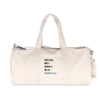 Spice Level Neurospicy - Neurodivergent Humor - Recycelte Canvas-Sporttasche von Stanley/Stella - Naturweiß - Vorne