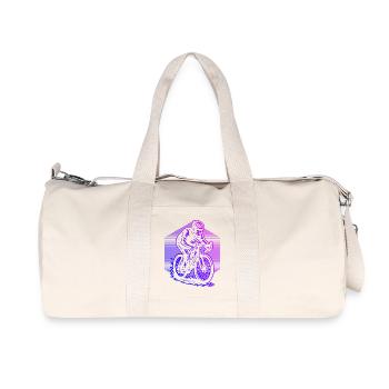 Illustration de vélo de route pour vélo de route - Sac de sport en toile recyclée Stanley/Stella - blanc naturel - Devant