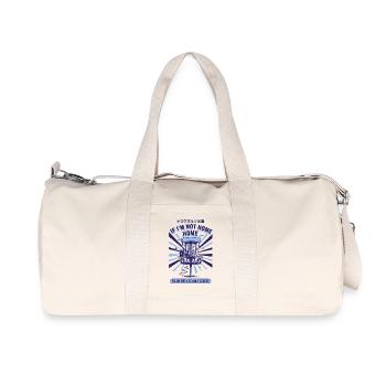Si je ne suis pas à la maison, je suis sur le terrain de disc golf, drôle - Sac de sport en toile recyclée Stanley/Stella - blanc naturel - Devant