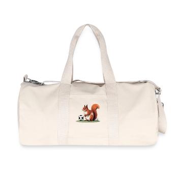 Héros du Football Écureuil - Sac de sport en toile recyclée Stanley/Stella - blanc naturel - Devant