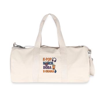 K-Pop Ramen Boba K Drama Korean Music Cute Korea - Recycled Canvas Sports Bag by Stanley/Stella - natural - Front
