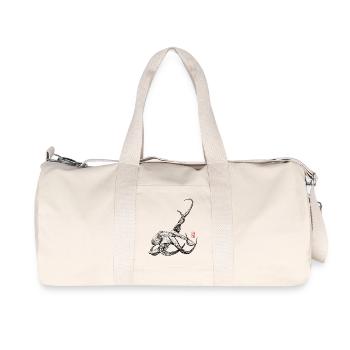 Poulpe avec tampon kanji - Sac de sport en toile recyclée Stanley/Stella - blanc naturel - Devant