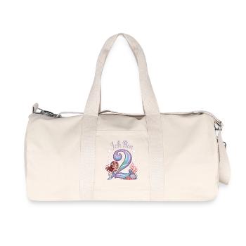 Je suis 2e anniversaire de la fille sirène - Sac de sport en toile recyclée Stanley/Stella - blanc naturel - Devant