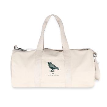 Silhouette d’étoile | Ornithologie | Dessin - Sac de sport en toile recyclée Stanley/Stella - blanc naturel - Devant