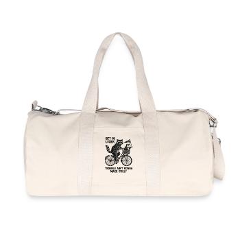 Get In Loser Team Chaos – Raccoon & Opossum - Recycled Canvas Sports Bag by Stanley/Stella - natural - Front