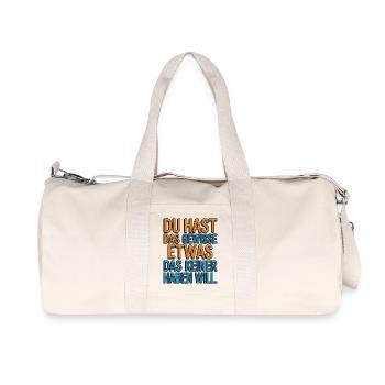 You have that certain something that no one wants - Recycled Canvas Sports Bag by Stanley/Stella - natural - Front