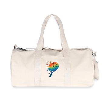 Raquette de Padel colorée - Sac de sport en toile recyclée Stanley/Stella - blanc naturel - Devant