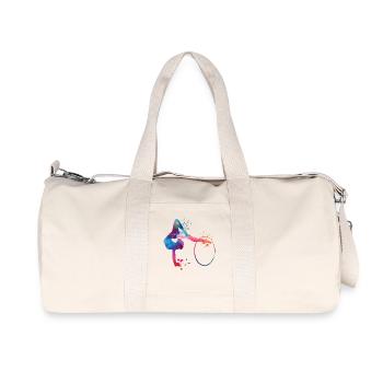 Gymnastics Hoops Rhythmic Gymnastics - Recycled Canvas Sports Bag by Stanley/Stella - natural - Front