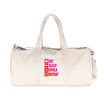 Un design simple et intemporel pour vélo de route - Sac de sport en toile recyclée Stanley/Stella - blanc naturel - Devant