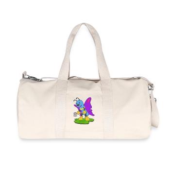 Forêt de la Hache du Bûcheron Papillon - Sac de sport en toile recyclée Stanley/Stella - blanc naturel - Devant