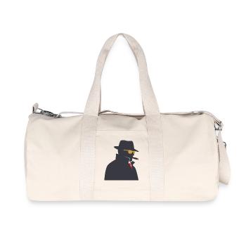 Schattendetektiv mit Zigarre - Recycelte Canvas-Sporttasche von Stanley/Stella - Naturweiß - Vorne