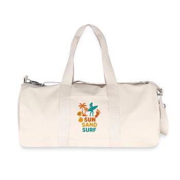 Sun Sand Surf | Surfer Beach Shirt - Recycled Canvas Sports Bag by Stanley/Stella - natural - Front