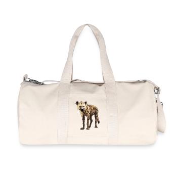 Hyänenblick im Dämmerlicht - Recycled Canvas Sports Bag by Stanley/Stella - natural - Front