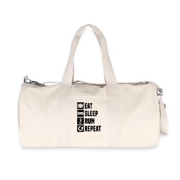 Einfach Running zeitloses Design - Recycelte Canvas-Sporttasche von Stanley/Stella - Naturweiß - Vorne
