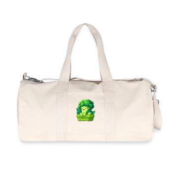 Famille des câlins brocoli - Sac de sport en toile recyclée Stanley/Stella - blanc naturel - Devant
