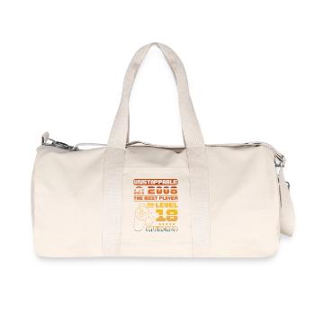 Unstoppable since 2008, Level 18 Unlocked - Recycled Canvas Sports Bag by Stanley/Stella - natural - Front