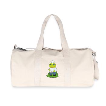Frog Cook Pan Cooking - Recycled Canvas Sports Bag by Stanley/Stella - natural - Front