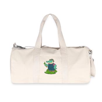 Crocodile Farmer Carrot Farm - Recycled Canvas Sports Bag by Stanley/Stella - natural - Front