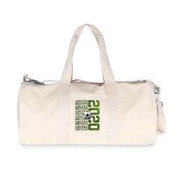 LIMITED EDITION 2020 FUßBALL 6. GEBURTSTAG - Recycelte Canvas-Sporttasche von Stanley/Stella - Naturweiß - Vorne