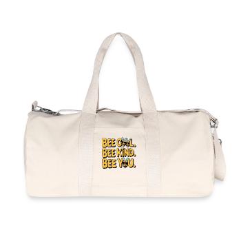 Bee Cool Bee Kind Bee You - Recycelte Canvas-Sporttasche von Stanley/Stella - Naturweiß - Vorne