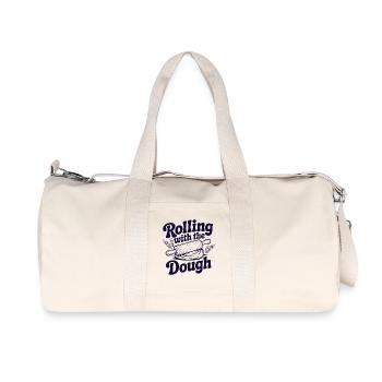 Rolling with the Dough | Baking Humor - Recycled Canvas Sports Bag by Stanley/Stella - natural - Front