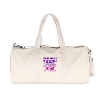 Safari Afrique : Savane faunique du Serengeti - Sac de sport en toile recyclée Stanley/Stella - blanc naturel - Devant