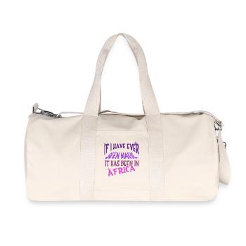 Safari Afrique : Savane faunique du Serengeti - Sac de sport en toile recyclée Stanley/Stella - blanc naturel - Devant