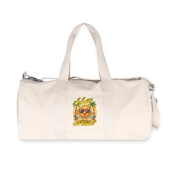 I Love Spain Sun Beach Cartoon - Sac de sport en toile recyclée Stanley/Stella - blanc naturel - Devant