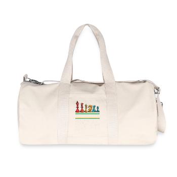 Choisissez votre arme : Chess Heroes - Sac de sport en toile recyclée Stanley/Stella - blanc naturel - Devant