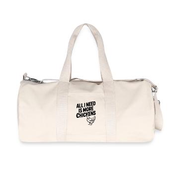 All I Need is More Chickens - Recycled Canvas Sports Bag by Stanley/Stella - natural - Front