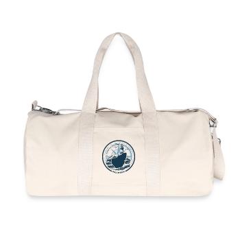 Pellworm | Die Insel ruft - Wellen Nordsee - Recycelte Canvas-Sporttasche von Stanley/Stella - Naturweiß - Vorne